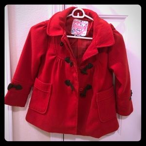 Girls waterproof peacoat